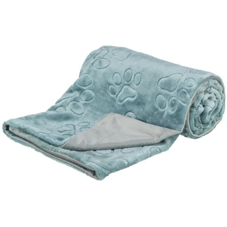 Ćebe barry pliš plavo sivo 70x50cm