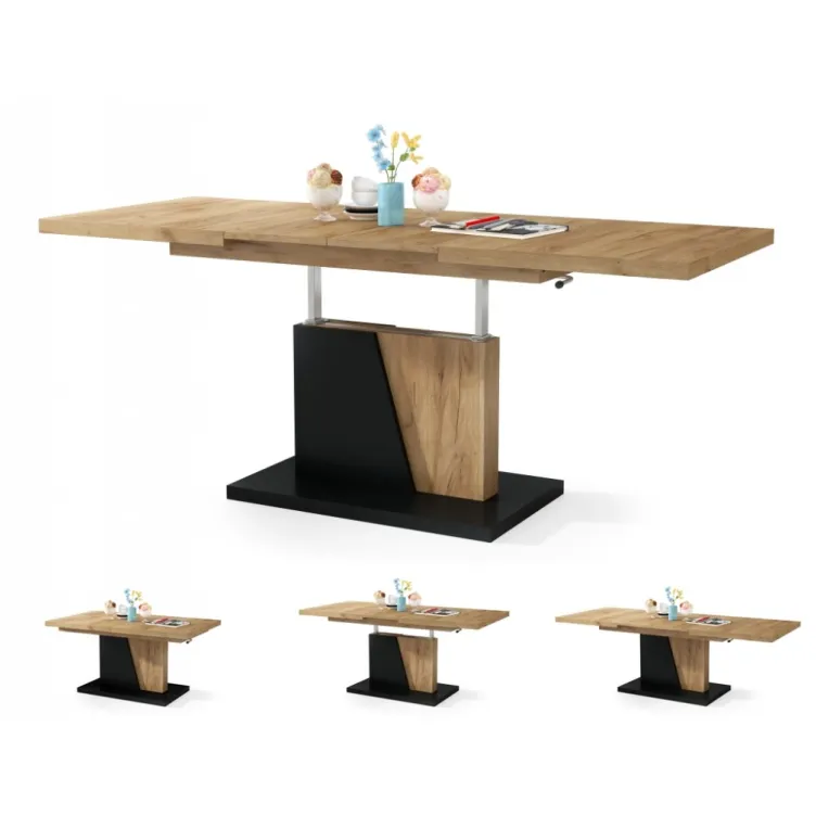 Multifunkcionalni Sto Grand Noir Craft Zlatno-Crni