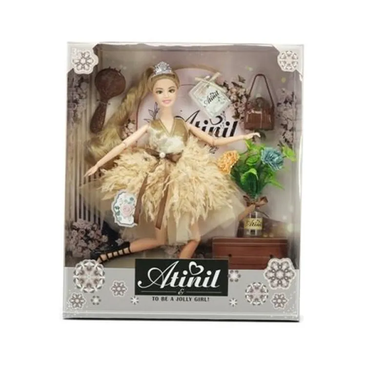  Lutka Atinil bež peruške haljina 914710