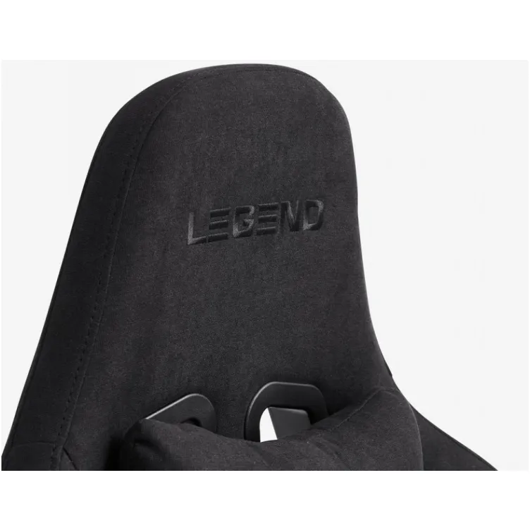 Gejmerska stolica Nives crna tkanina/crna