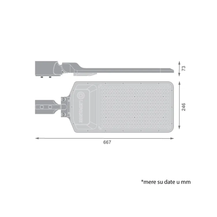 LED reflektor 200W dnevno svetlo