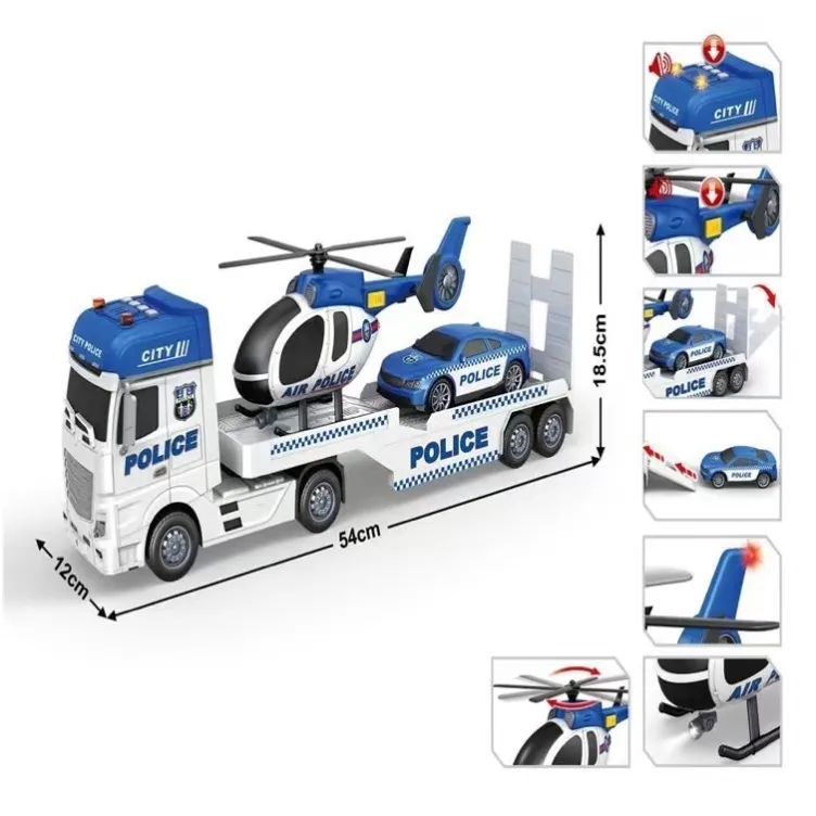 Kamion tegljač Police helikopter i auto 410101