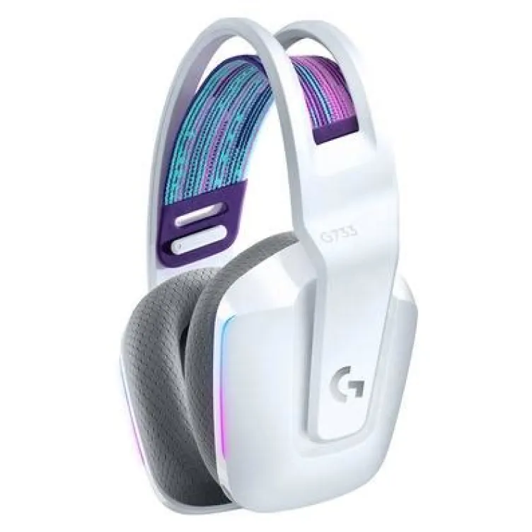 Logitech G733 Lightspeed Wireless RGB Gaming Headset, White