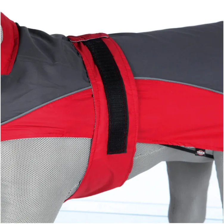 Kišni mantil za psa Lorient sivo-crveni S