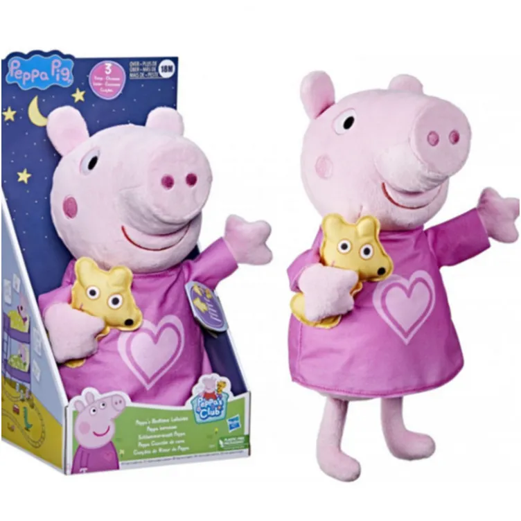 Peppa pig lis igracka peppas spremna za spavanje 25cm sa zvukom 