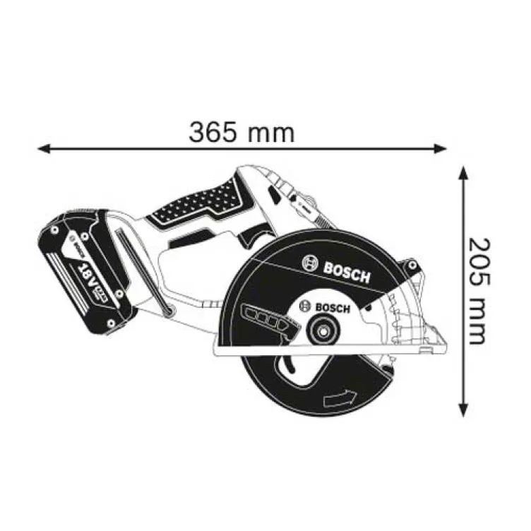 Akumulatorska kružna testera Bosch GKM 18 V-LI Professional