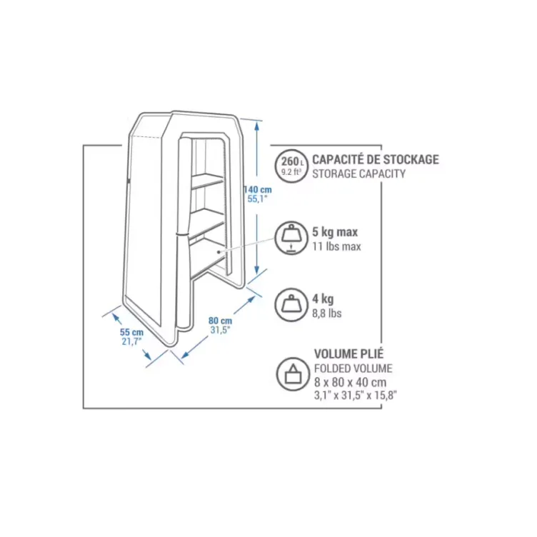 Ormar na naduvavanje za kampovanje Air Second
