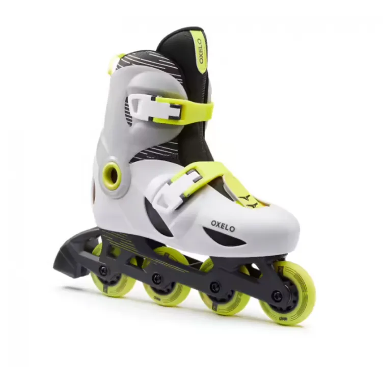 Oxelo roleri za decu Play 5 žuto sivi