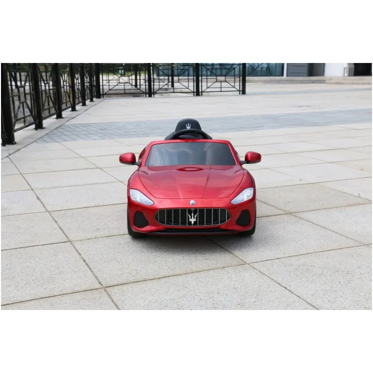 Auto na akumulator Maserati Gran Cabrio 2019 crveni sa mekim gumama i kožnim sedištem