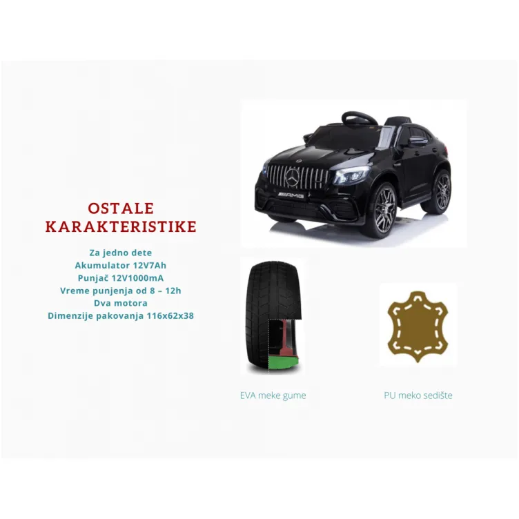 Automobil 247 Sa kožnim sedištem i mekim gumama Crni