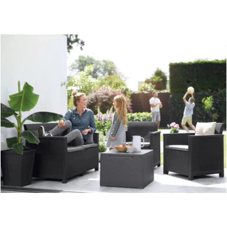 Baštenska garnitura Elodie set grafit