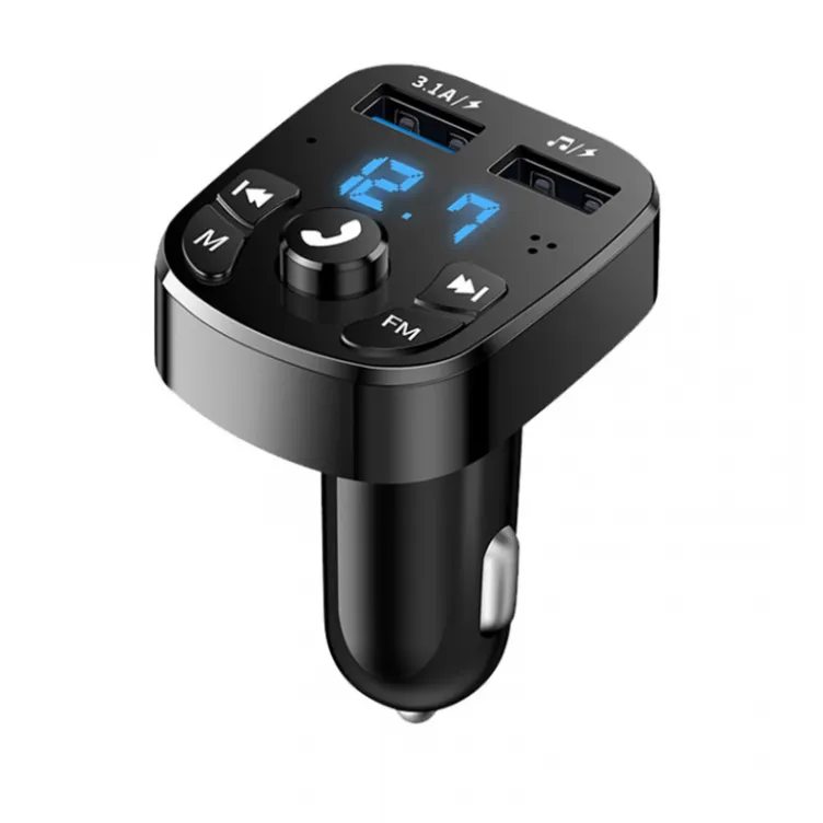 Bluetooth FM Transmiter S5 USBx2 crni