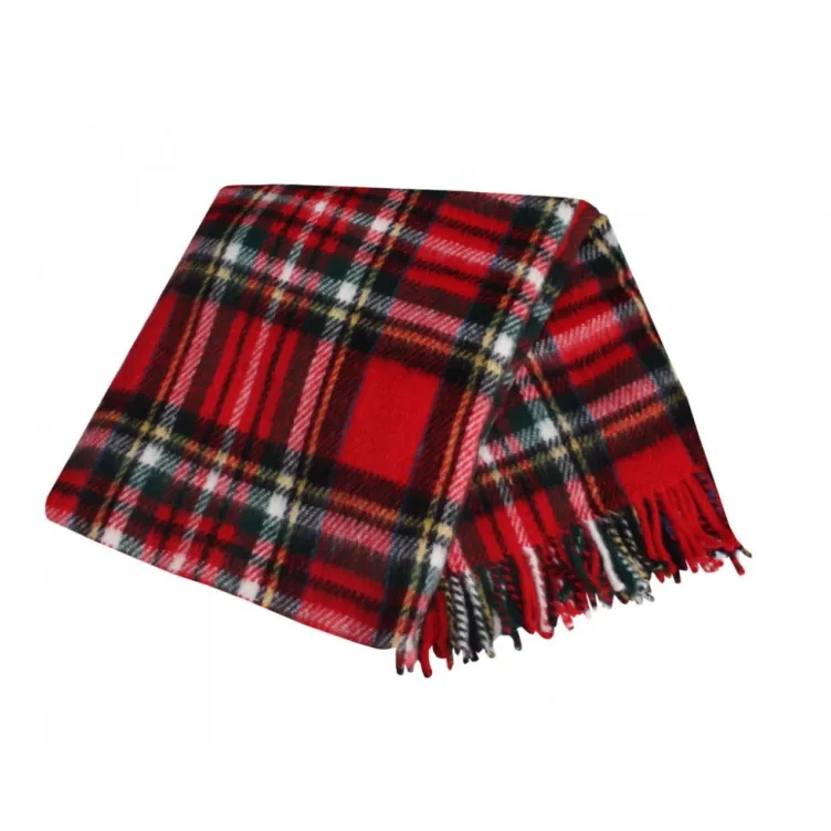 Ćebe Stelvio crveni karo 150 x 200 cm 