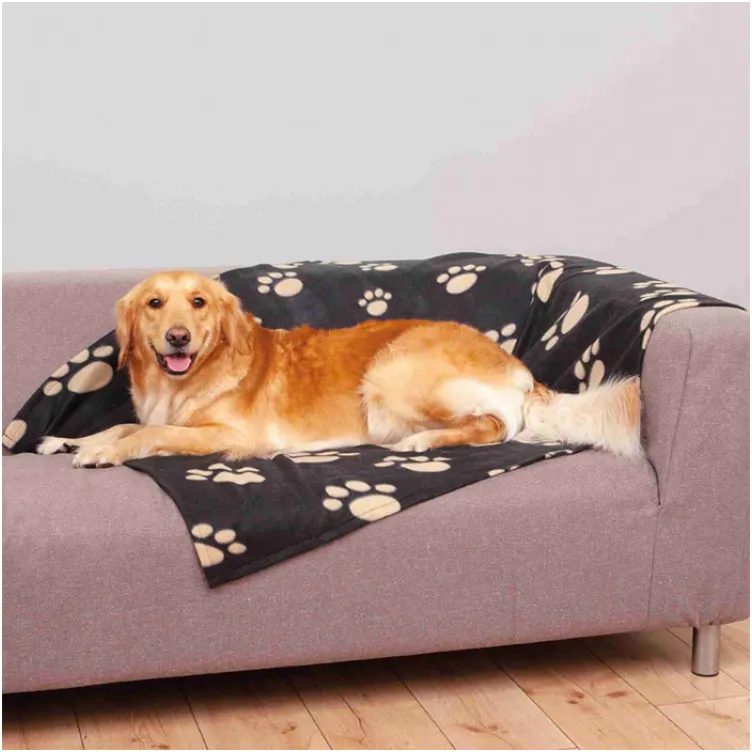 Ćebe za pse Barney 150x100 cm Black i bež