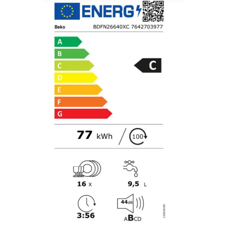 Mašina za pranje sudova BEKO BDFN 26640 XC 