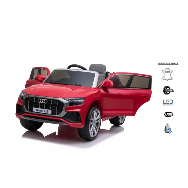 dečiji automobil na akumulator audi q8 crvena