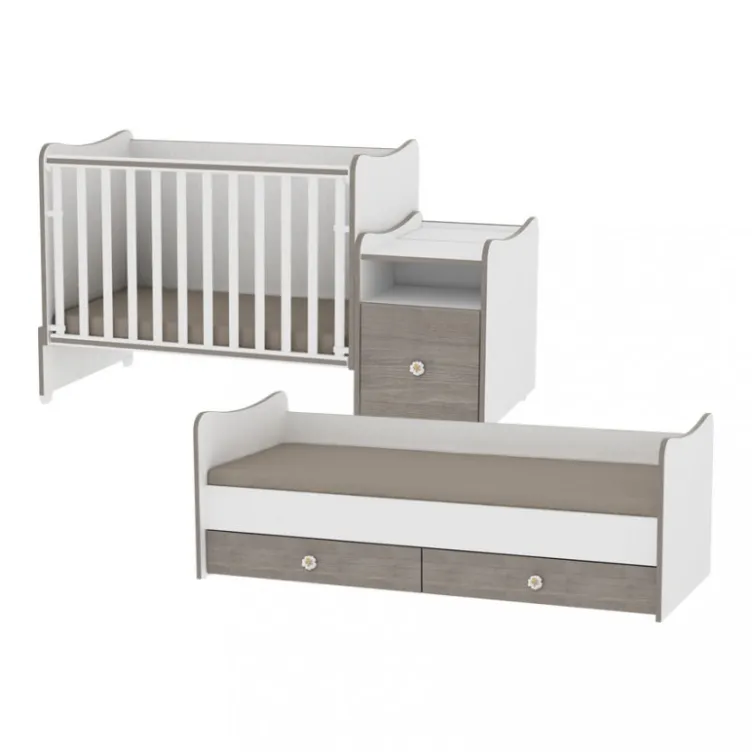 Drveni Krevetac Trend Plus White-Violet