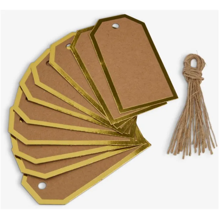 Etikete za poklone od braon papira – set od 10 komada