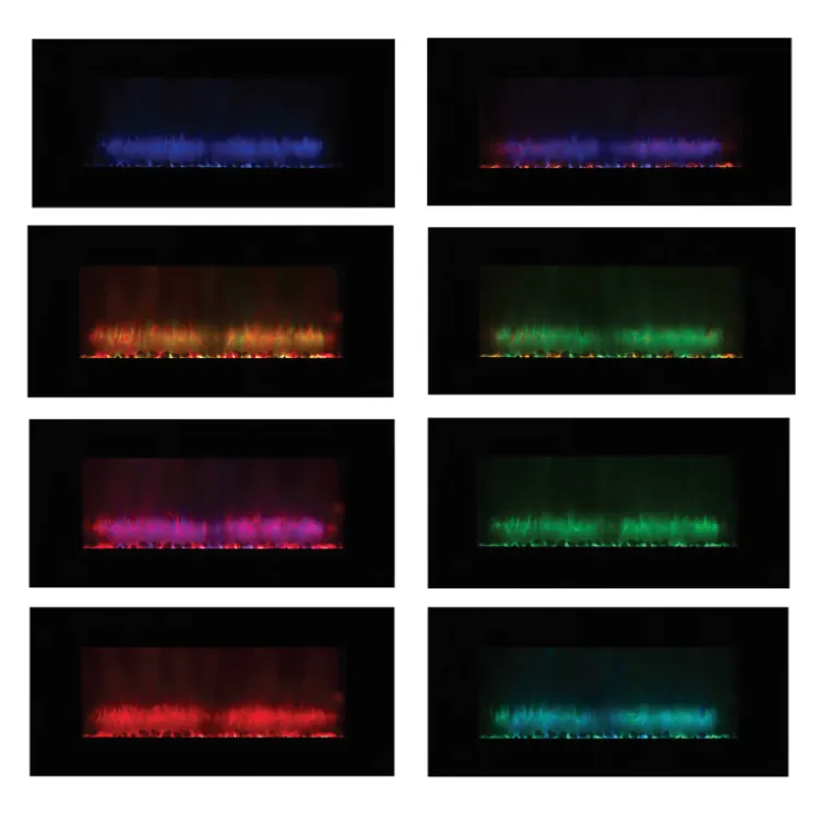 Električni nazidni multikolor kamin 2000W