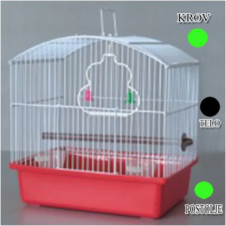 Kavez za ptice W044 zelena i crna