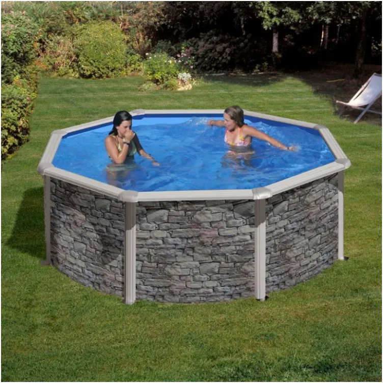 Okrugli montažni bazen Corcega Stone 550x132