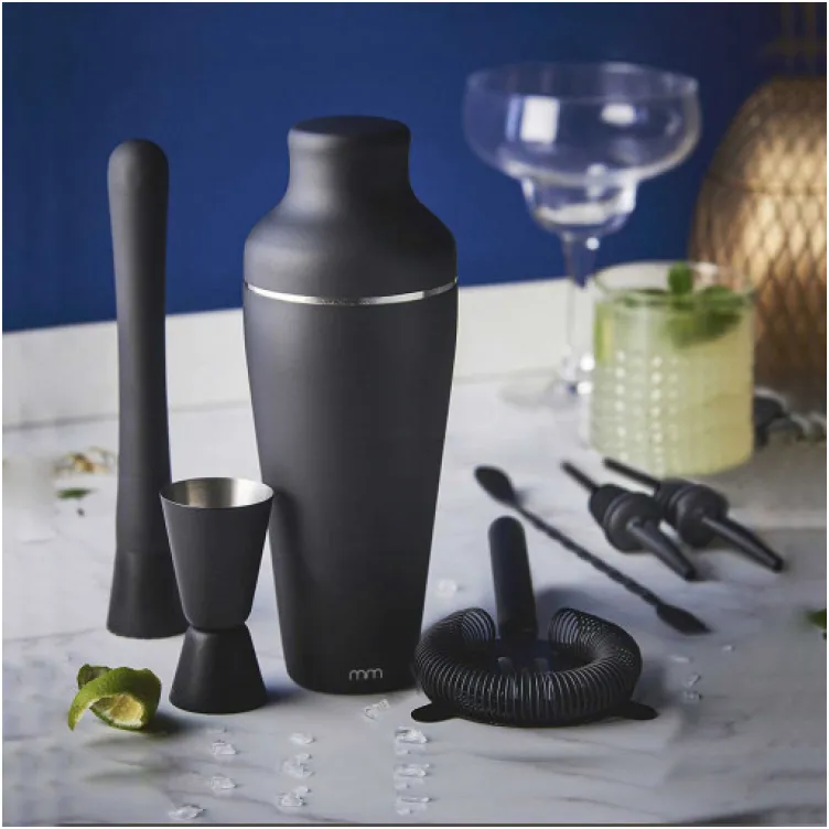 Koktel Set Mat Crni ST24099