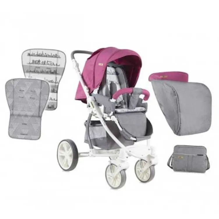 Kolica za bebe S-700 Rose & Grey Cities