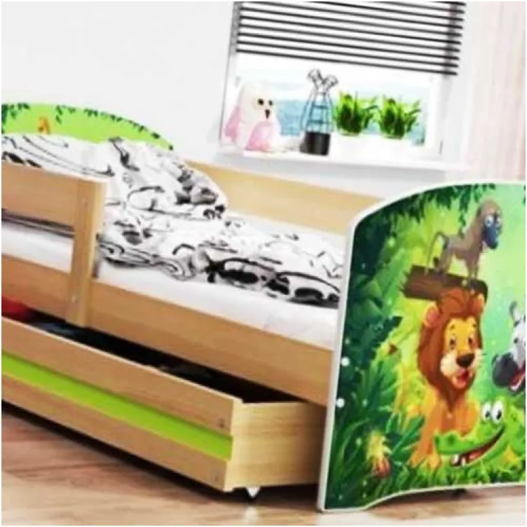 Dečiji krevet Lookie Pine 160x80 cm sa dušekom dezen 07