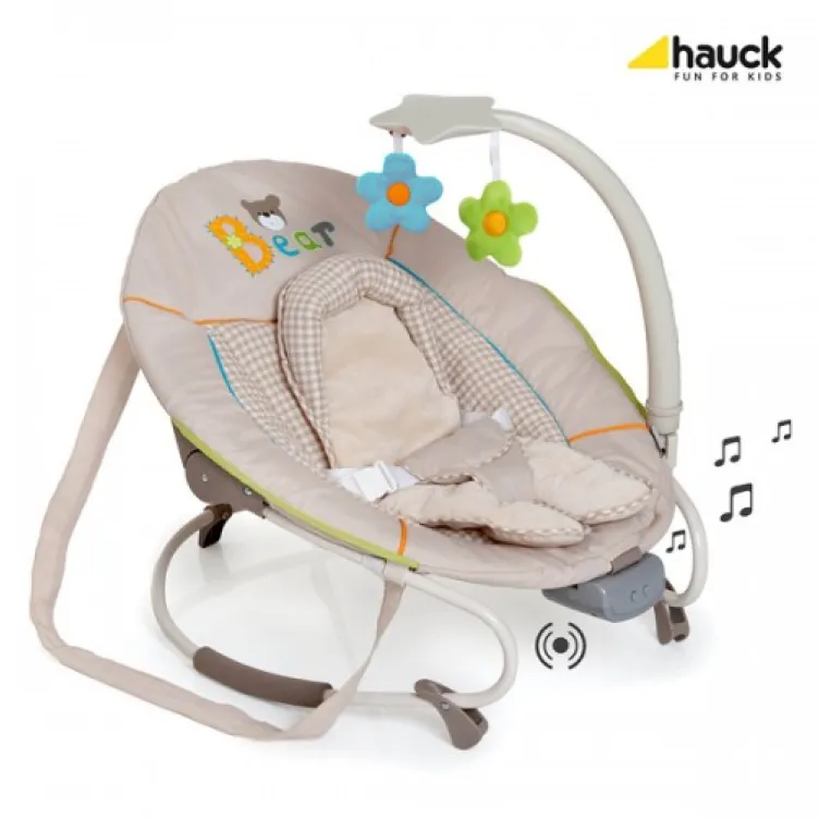 Ležaljka ljuljaška za bebe Hauck Leisure E-Motion Bear