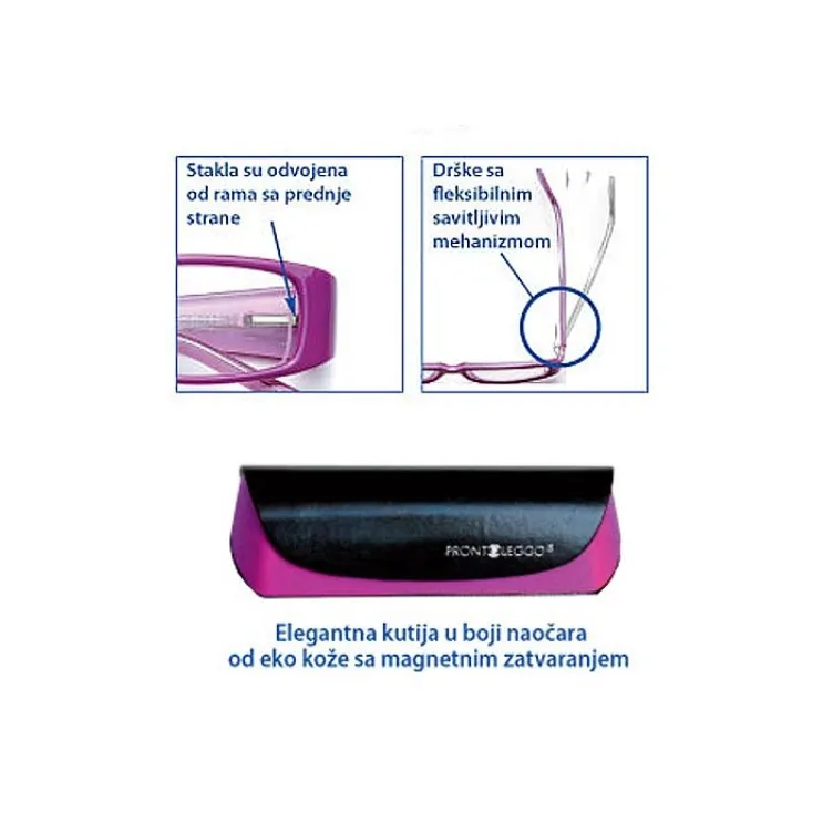 Naočare za čitanje sa dioptrijom Prontoleggo VIP-Zelene