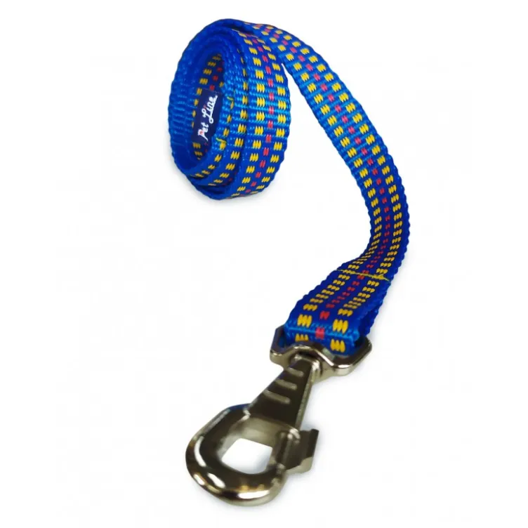 Povodac za psa Pet line plavo/žuta 120 cm