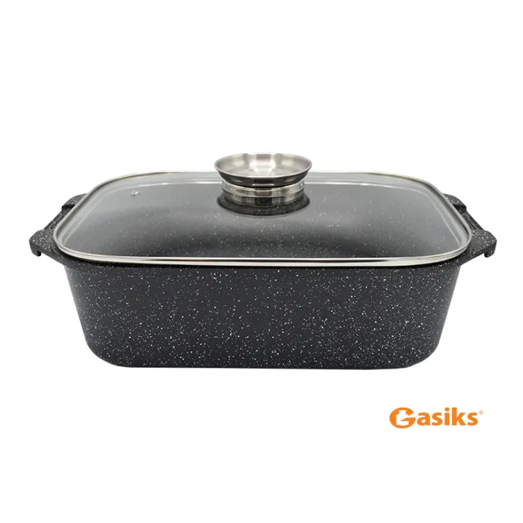 Granitni pekač sa vatrostalnim poklopcem