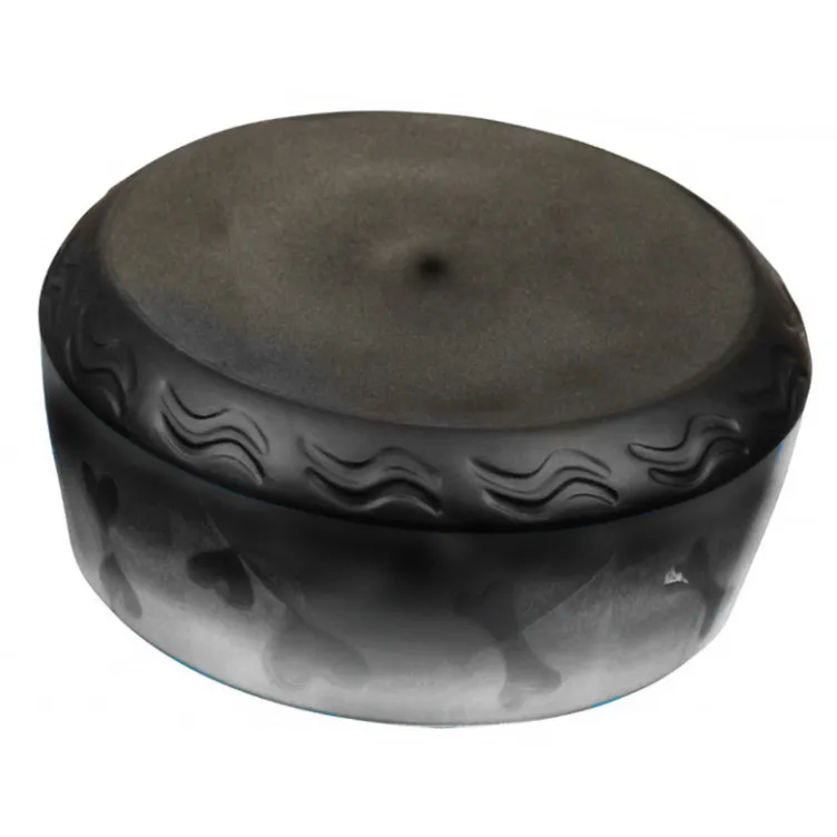 Posuda za pse kosti i srca 12cm crna