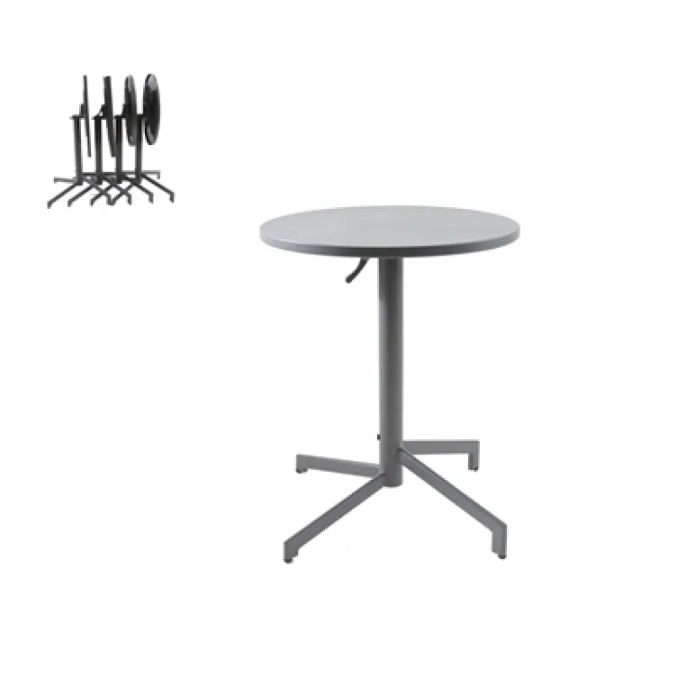 Okrugli sto čelični 60 cm sklopivi