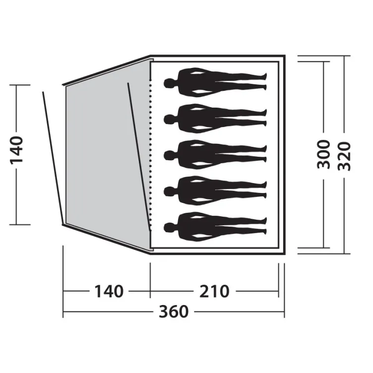 Šator Easy Camp Phantom 500