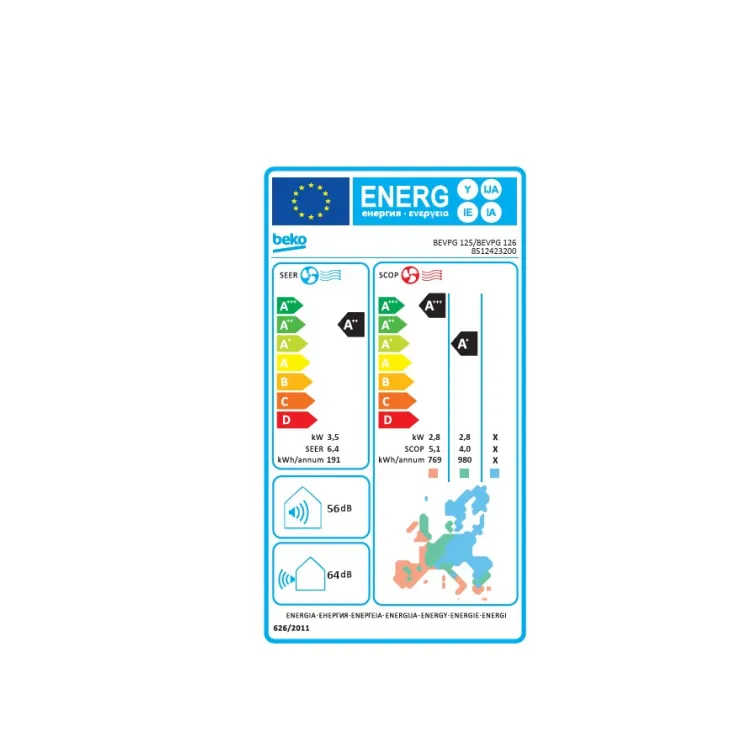 BEKO BEVPG 125/ BEVPG126