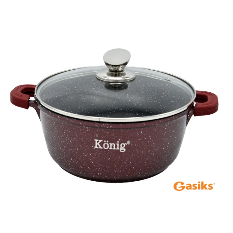 Granitna šerpa 24 cm  bordo