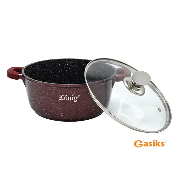 Granitna šerpa 24 cm  bordo