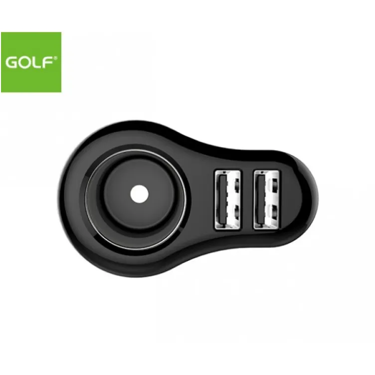 Auto punjač 2USB + utičnica GOLF GF-C14