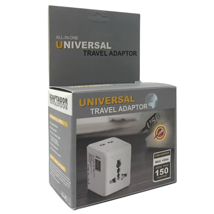 Univerzalni travel adapter EU-USA-UK-AUS 2USB
