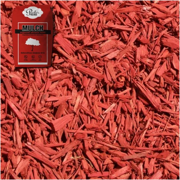 Dekorativna kora drveta za dvorište i saksije Malč crvena