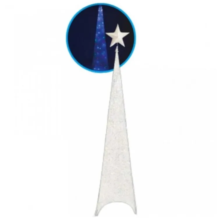 Svetleća jelka abažur 100cm bela