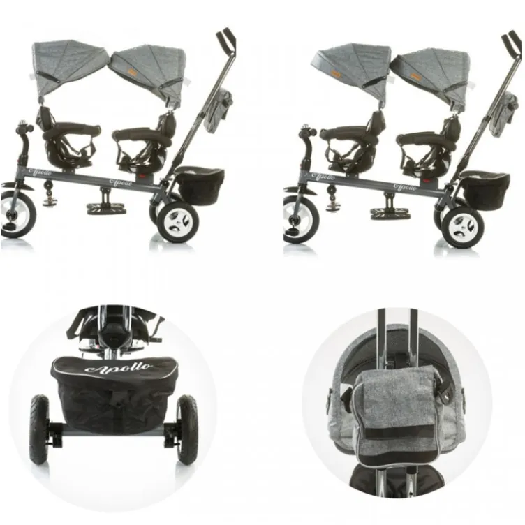 Tricikl za blizance Apollo Ash