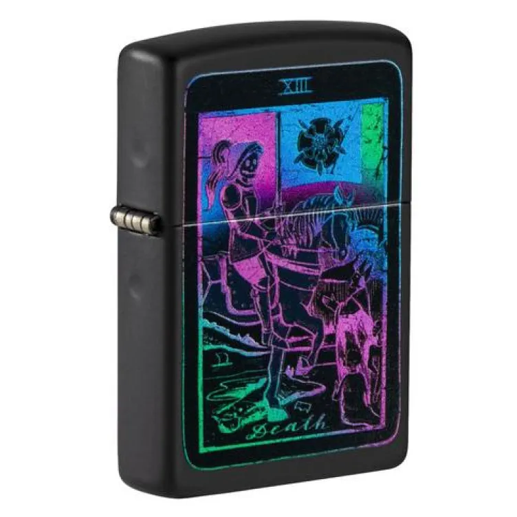 Upaljač Zippo Black Light Tarot Card Design