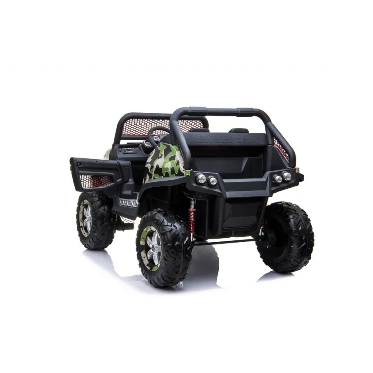 Autić na akumulator Mercedes Unimog 4x4 licencirani dvosed zeleni