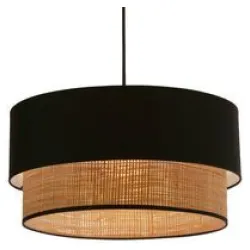 Prato Viseća Lampa Crna Bež 1x60W E27