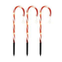 LED dekoracija "šećerni štap" 3 kom.