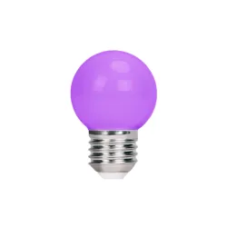 Set 5 kom. ljubičastih LED sijalica E27