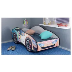 Dečiji krevet 160x80cm Trkacki auto Girl Unicorn