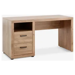 Radni sto Lindoh 60x140 2 fioke 1 polica hrast boja
